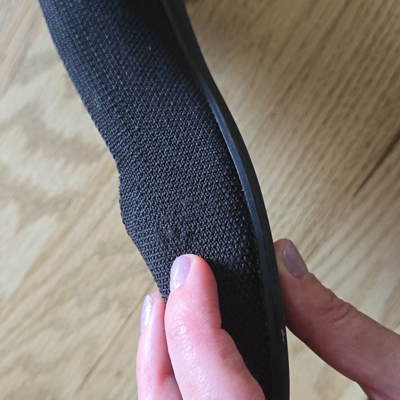 Rothys the flat in black,  size 7.5 - Picture 4 of 5